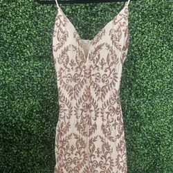 Champagne Dres Plus Size 