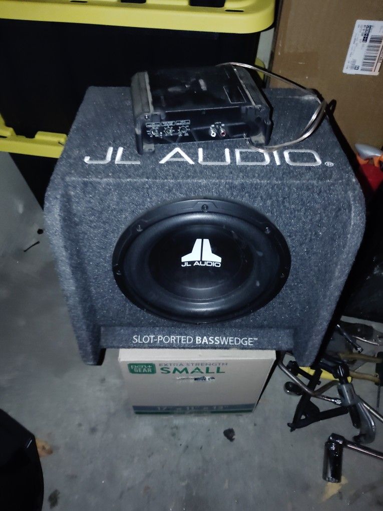 Jl Audio 10 Inch Sub With 1000 Watts Kenwood Amp