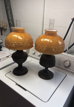 2 antique lamps