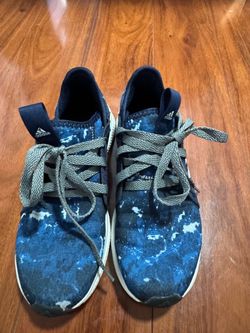 Adidas Sneakers Blue Splatter Print women size 6.5