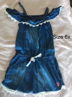 Polo girls romper one piece