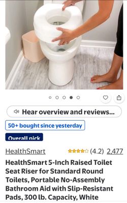 New 5" Toilet Riser