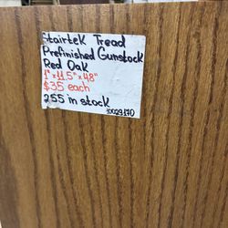 Stairtek Prefinished Gunstock Red Oak Stair Tread