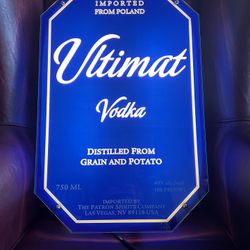 Bar Sign Lighted Ultimat Vodka