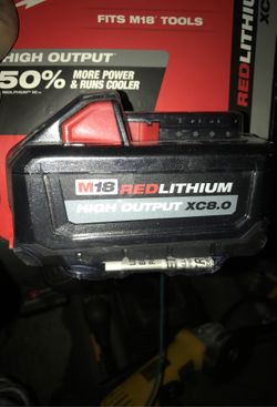 Brand new eight amp Milwaukee battery