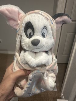 Disney Babies 101 Dalmatians - Patch in Swaddle / Blanket Pouch 10" Plush Toy
