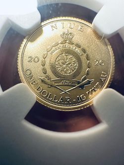 2026 Niue One Dollar 1g 22KT Gold Coin