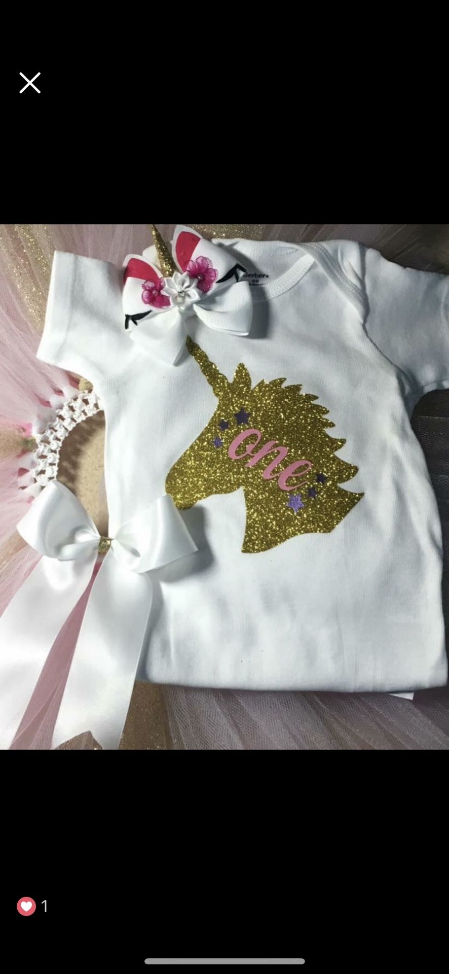Unicorn tutu personalized birthday outfit