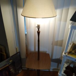 Laurel Mid Century Modern Brass Lamp Table
