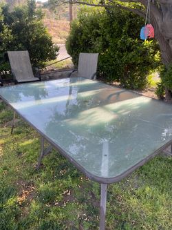 Outdoor Glass Table