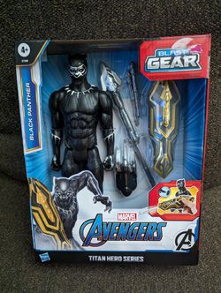 Marvel Avengers Black Panther Titan Hero Series Blast Gear Action Figure