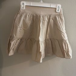 Beige Cotton Skirt (from Korea)
