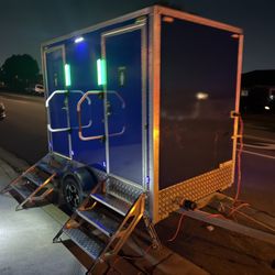 2 Stall Luxury Portable Restrooms 