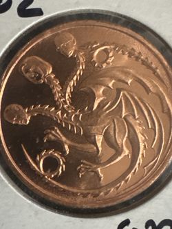 #82 Three headed dragon parody round – Biden Pelosi Schumer – 2021 one ounce copper