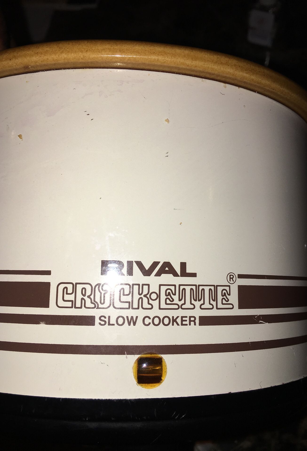 Vintage Rival Crock-Ette Slow Cooker Crock Pot 1 Quart Model 3205 Brown