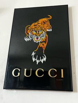 Gucci Tiger Framed Poster Print