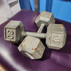 30 pound dumbbells 
