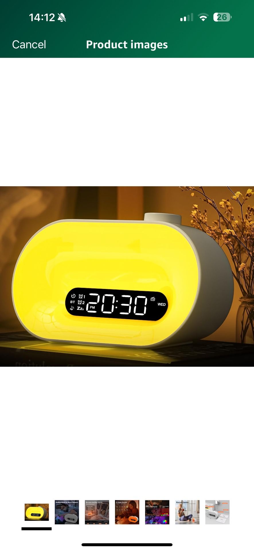 Sunrise Alarm Clock Wake Up Light