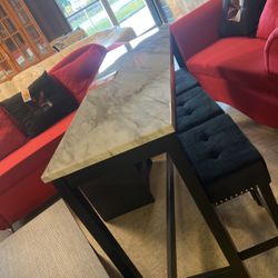Hi table and three stools for $450 in stock ready to go Brand New hurry for best selection
