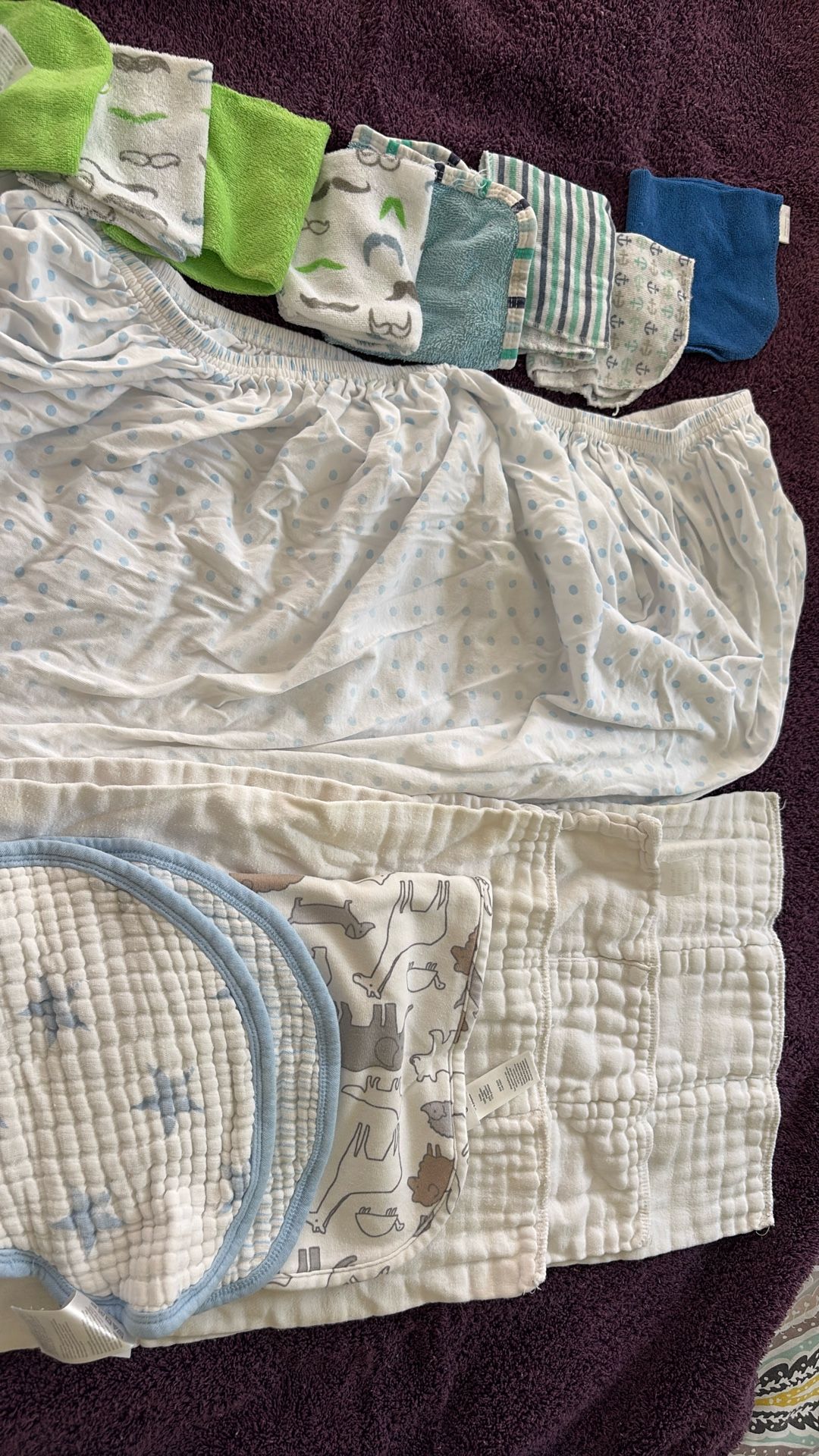 Burp Cloths/sheet/wash Cloths