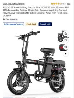 ASKGO F9 Folding Electric Bike 1200W - Like New