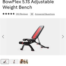 Bowflex  Weight Bench With Dumb Bell Set and Stand 