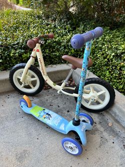 Toddler training bike and scooter