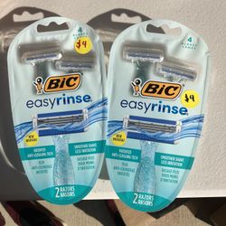 BIC Easy Rinse Razor $4 Each
