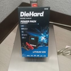 DIE HARD POWER PACK AND JUMP STARTER/ LITHIUM  ION