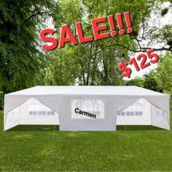 10x30 wedding party tent outdoor canopy teng with 8 side walls white FOR SALE
