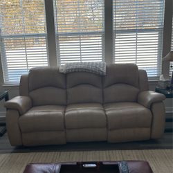 Sofa Recliner Beige.  $100 OBO.