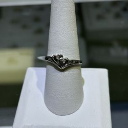10k 1.6 Gms Diamond Heart Ring 