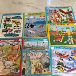 10 vintage kids puzzles ages 3-7