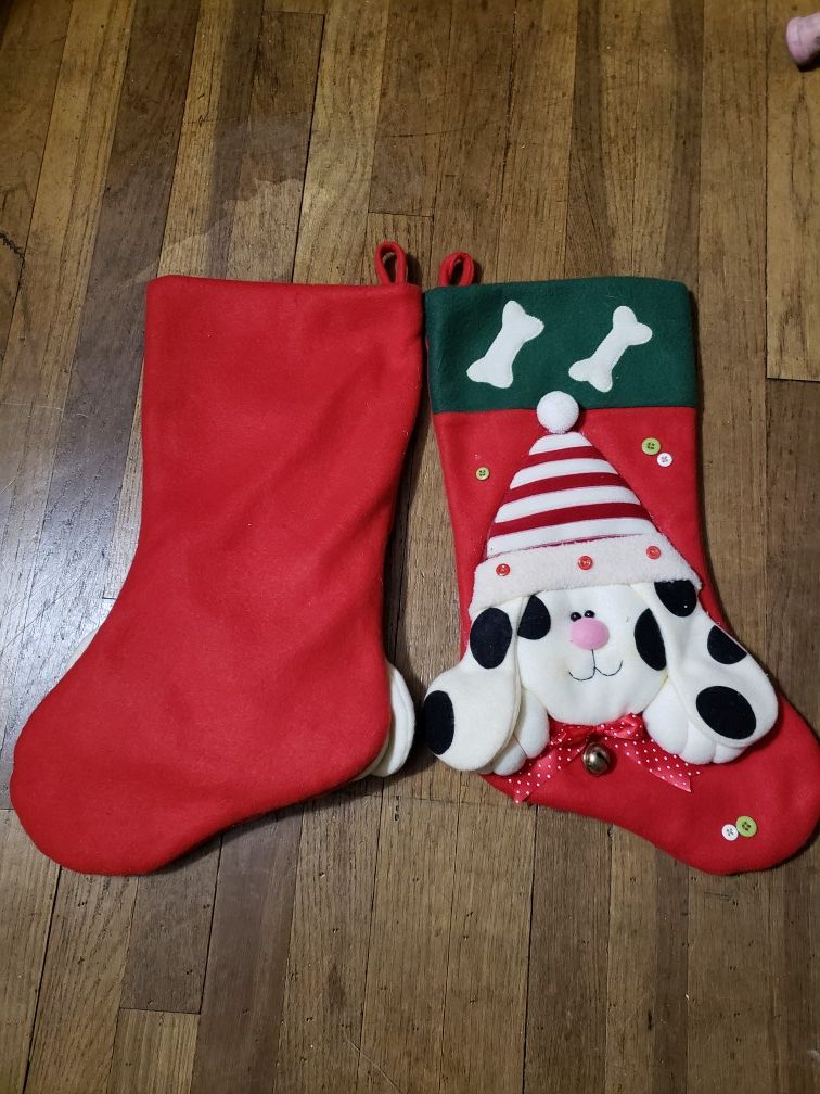NWOT ADORABLE Doggie Christmas Stockings