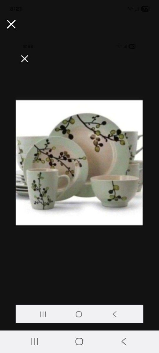 16 Pc Stoneware Dinner Set-  New in Box