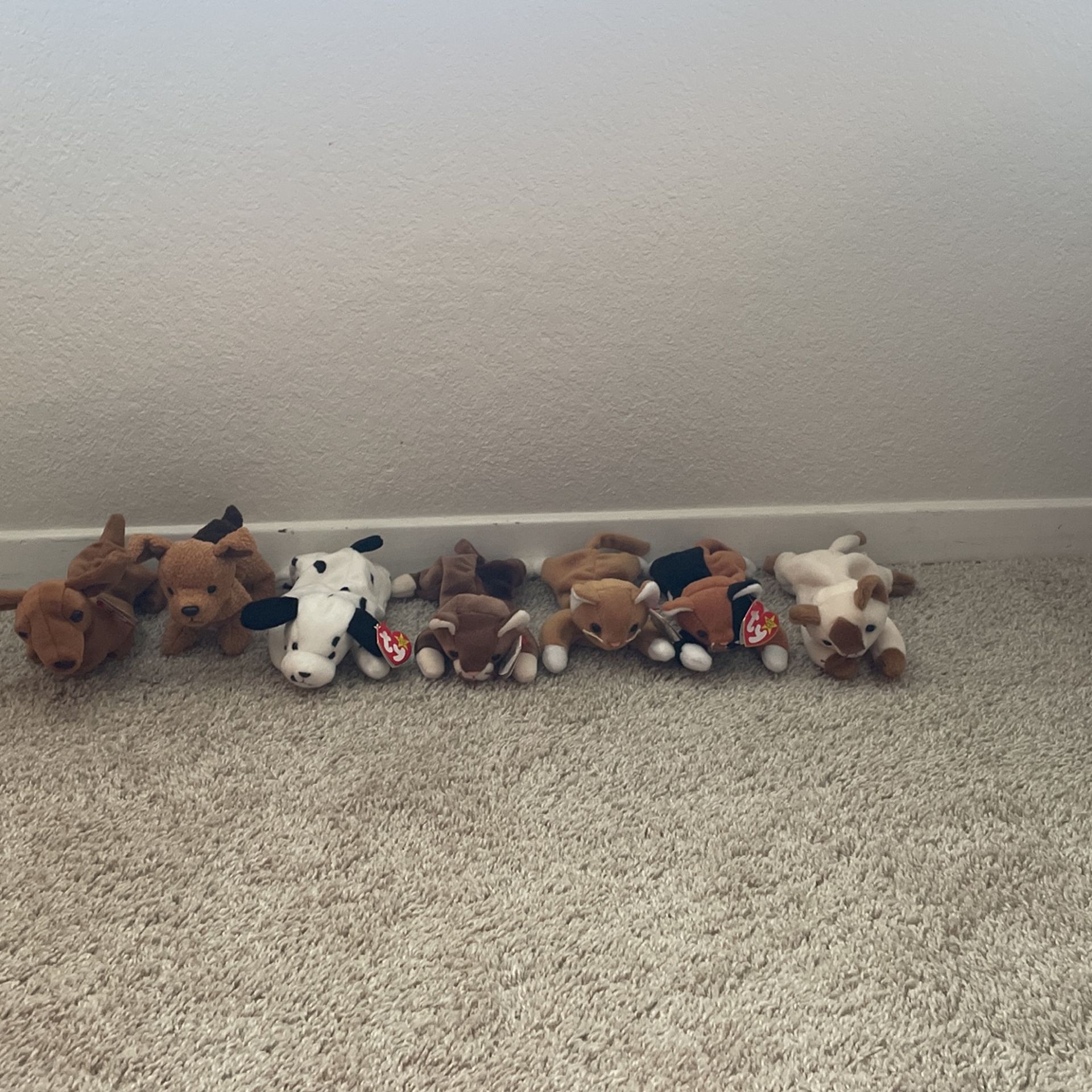 Set Of Seven Beanie Babies