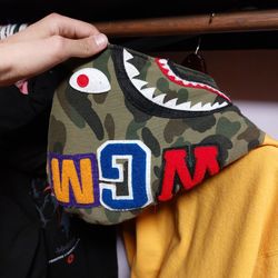 Authentic BATHING APE (BAPE) Large hoodie, Super Comfy Yellow Shark BAPE hoodie And Actully Rising In Value, Look It Up