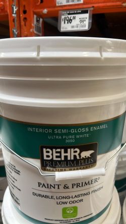 Interior semi-gloss paint and primer