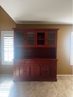 Table and kitchen hutch