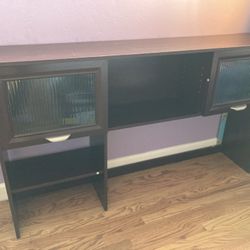 cabinet and TV
