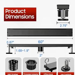 Linear Shower Drain | 60"
