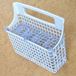 Whirlpool Kenmore dishwasher replacement main cutlery basket silverware rack utensil holder with flip top