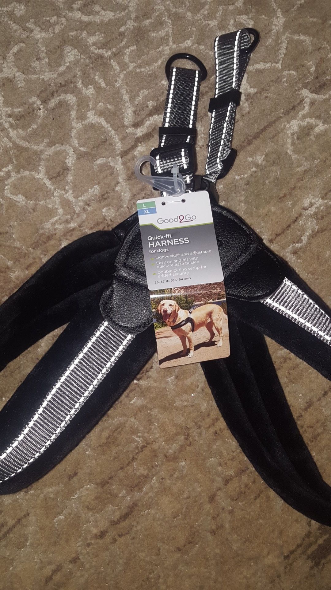 Brand New with Tags Good2Go Quick-Fit Dog Harness, Large/X-Large RETAIL- $27.99