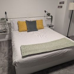 Queen Bed Ikea Frame With Drawers And Built In Nightstands, Mattress Included
