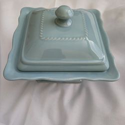 Southern Living Gallery Pacific Blue covered vegetable serving bowl