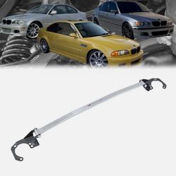 Megan Front Upper Polish Race Spec Strut Bar For 99-06 BMW E46 3-Series