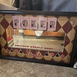 Poker sign, Picturer Frame