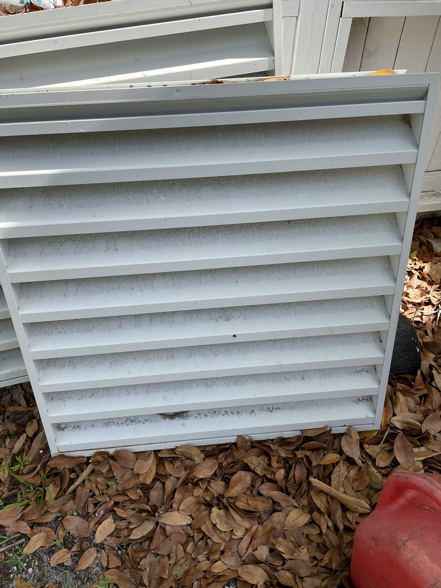 3- 36” x 36” Miami Dade Approved Aluminum Louvers