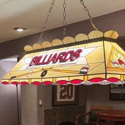 Tiffany Style Billiards Table Light