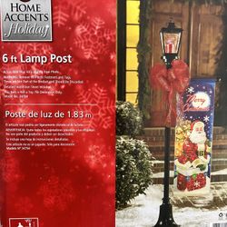 6 Ft Christmas Lamp Post